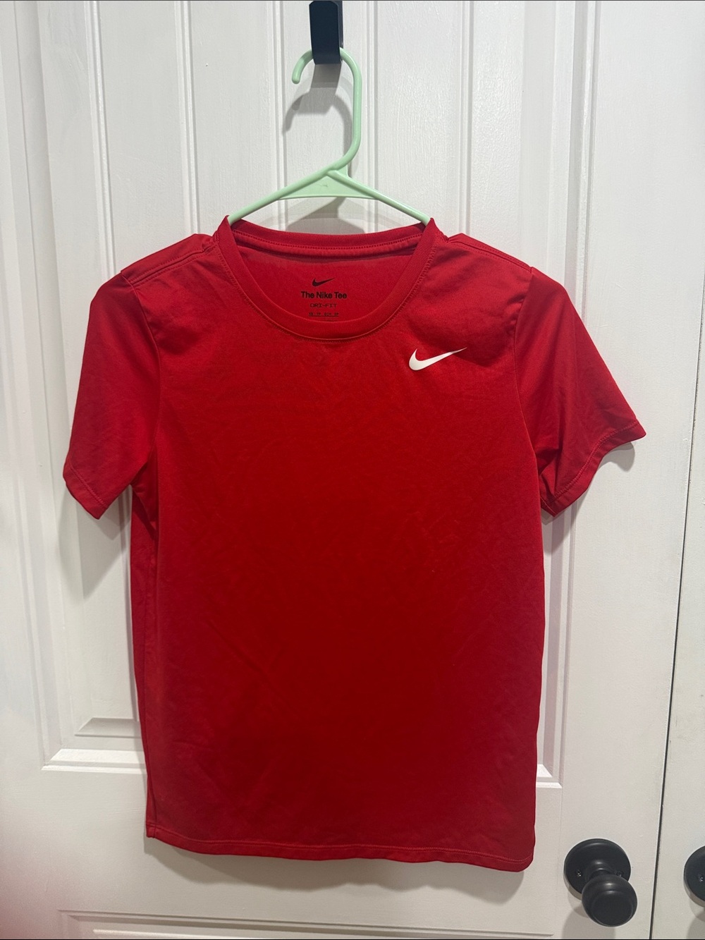 Nike Red Tee with White Swoosh
